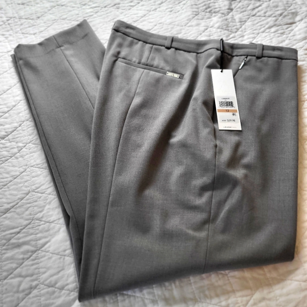 Calvin Klein Gray Trousers Size 12